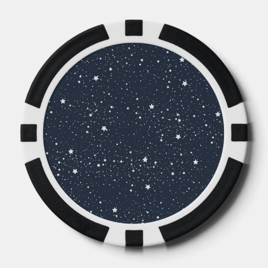 星空の下の夜 ポーカーチップ (正面)