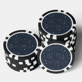 星空の下の夜 ポーカーチップ (積み重ね)