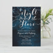 星空の下の夜 星空の青い空 招待状 (スタンド正面)