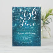 星空の下の夜 星空ライト 青い空 招待状 (スタンド正面)