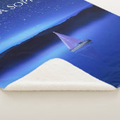 星空の下の帆船 シェルパブランケット (3/4)