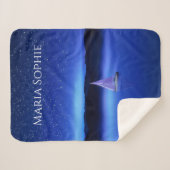 星空の下の帆船 シェルパブランケット (正面(横))