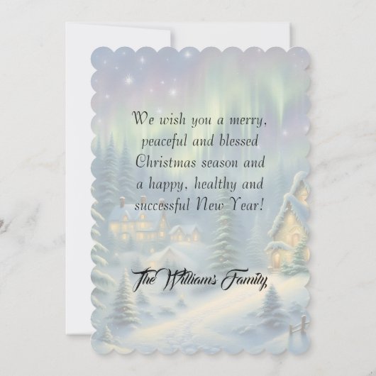 星空の下の森の魔法のクリスマスナイト (裏面)