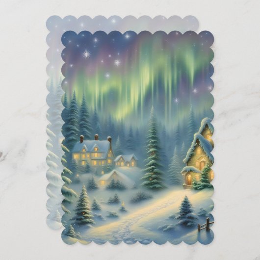 星空の下の森の魔法のクリスマスナイト (正面/裏面)