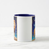 星空の下の獅子座 マグカップ (中央)