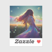 星空の下の結晶場で シール (シート)