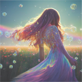 星空の下の結晶場で シール