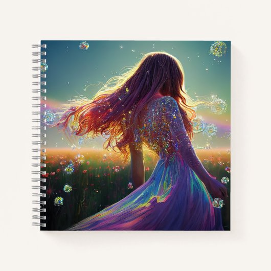 星空の下の結晶場で ノートブック (正面)