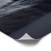 星空の下の青い海の旅。 ポスター (角)