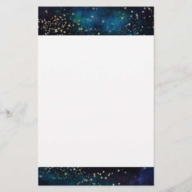 星空の下の青と金ゴールド (正面)