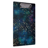 星空の下の青と金ゴールド クリップボード (右)