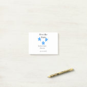 星空の下 ブルー グレー ベビーシャワー 名前 日付 エレ ポストイット (デスク上)