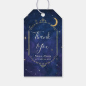 星空の中の夜結婚。 ギフトタグ (正面)