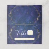 星空の中の夜結婚。 プレイスカード (外部開封)