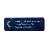 星空の中の夜結婚。 ラベル (正面)