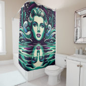 『星空の人魚の反射』 シャワーカーテン (インサイチュ)