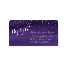 星空の住所 シール結婚に答える ラベル