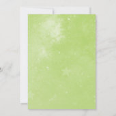 星空の写真 |日付を緑で保存 セーブザデート (裏面)