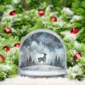 星空の冬の夜の鹿 (クリスマス)