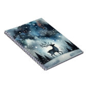 星空の冬の夜の鹿 ノートブック (右側)