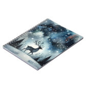 星空の冬の夜の鹿 ノートブック (左側)