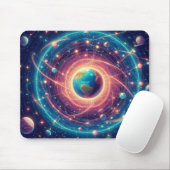 星空の厚手コンピューターマウスパッド マウスパッド (マウス)