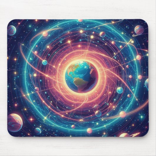 星空の厚手コンピューターマウスパッド マウスパッド (正面)