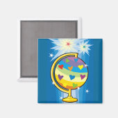 星空の地球 –  マグネット (正面/裏面)