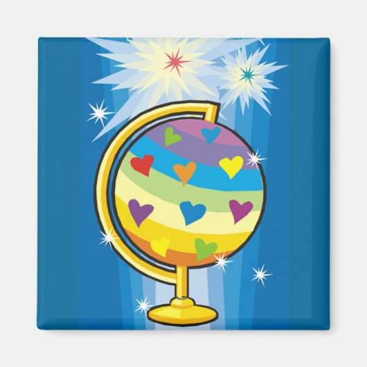 星空の地球 –  マグネット (正面)