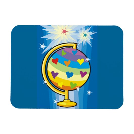 星空の地球 –  マグネット (横)