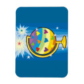 星空の地球 –  マグネット (縦)