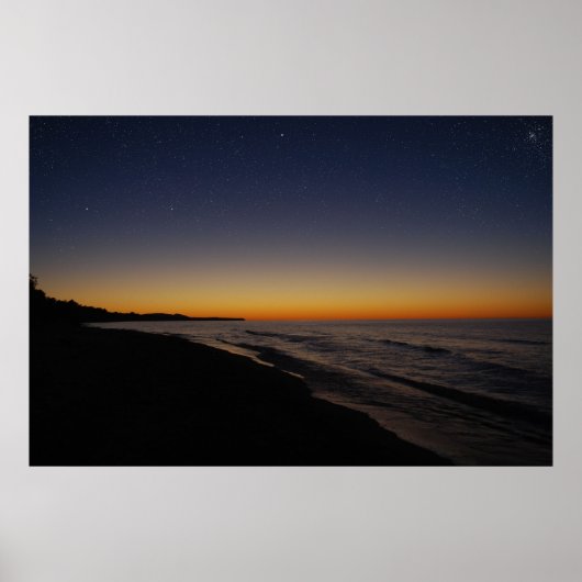 星空の夕日 ポスター (正面)