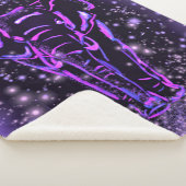 星空の夜にパープルエレファントシェルパブランケット シェルパブランケット (3/4)