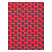 星空の夜にランニングの牛と赤いテーブルクロス テーブルクロス (正面)