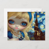 『星空の夜のアリス』はがき ポストカード (正面/裏面)