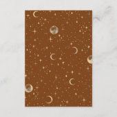 星空の夜のウェディング詳細 エンクロージャーカード (裏面)