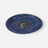 星空の夜のウェディング　セレスチャルスカイズ ペーパープレート (アングル)