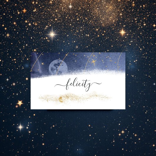 星空の夜のエレガンス 名刺