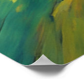 星空の夜のキツネザル ポスター (角)