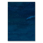 星空の夜のクリスマスビュッフェ食品ラベル テーブルナンバー (裏面)