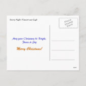 星空の夜のクリスマス、休日 シーズンポストカード