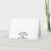 星空の夜のグリーティングカード カード (裏面)