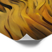 星空の夜のサイ ポスター (角)