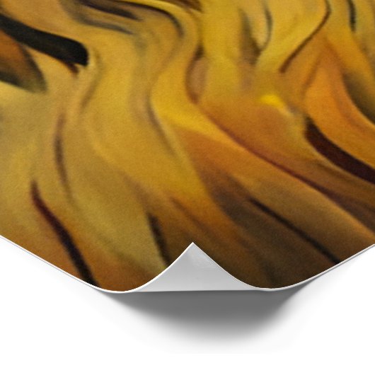 星空の夜のサイ ポスター (角)