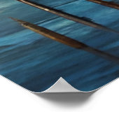 星空の夜のスチームパンクオッター ポスター (角)