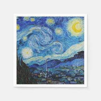 星空の夜のナプキン スタンダードカクテルナプキン