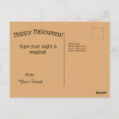 星空の夜のハロウィンポストカード ポストカード (裏面)