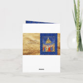 星空の夜のハートの女王バレンタインデー シーズンカード (裏面)