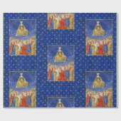 星空の夜のハートの女王バレンタインデー ラッピングペーパー (フラット)