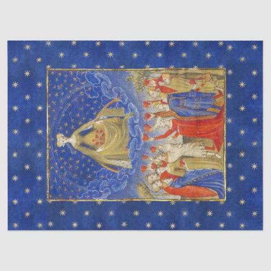 星空の夜のハートの女王バレンタインデー 薄葉紙 (正面)